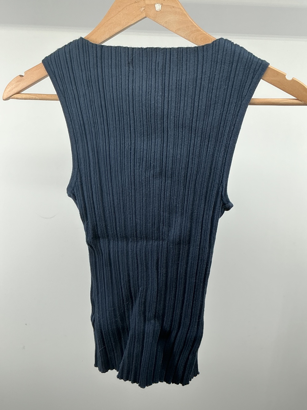 Cotton Cashmere Ribbed Tank - Picture 2 of 3
